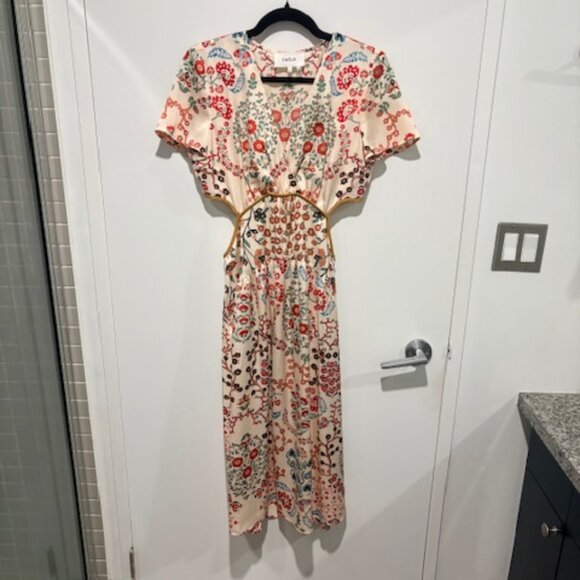 ba&sh Dresses & Skirts - BA&SH Giana Botanical Cutout Midi Dress - Size M
